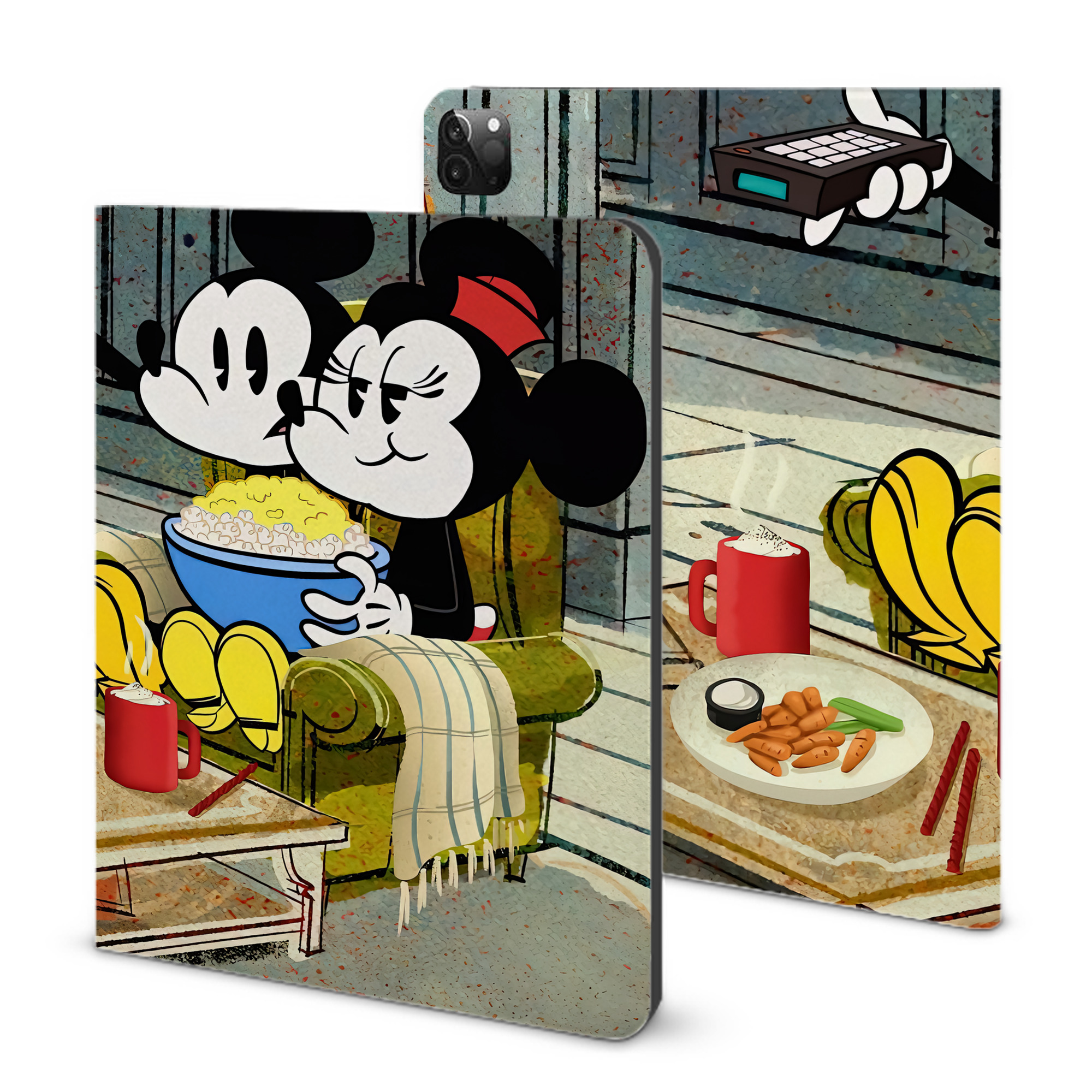 （画像用） ミッキーマウス Mickey Mouse IPadケース ペンホルダー付き ブックスタイルデザイン